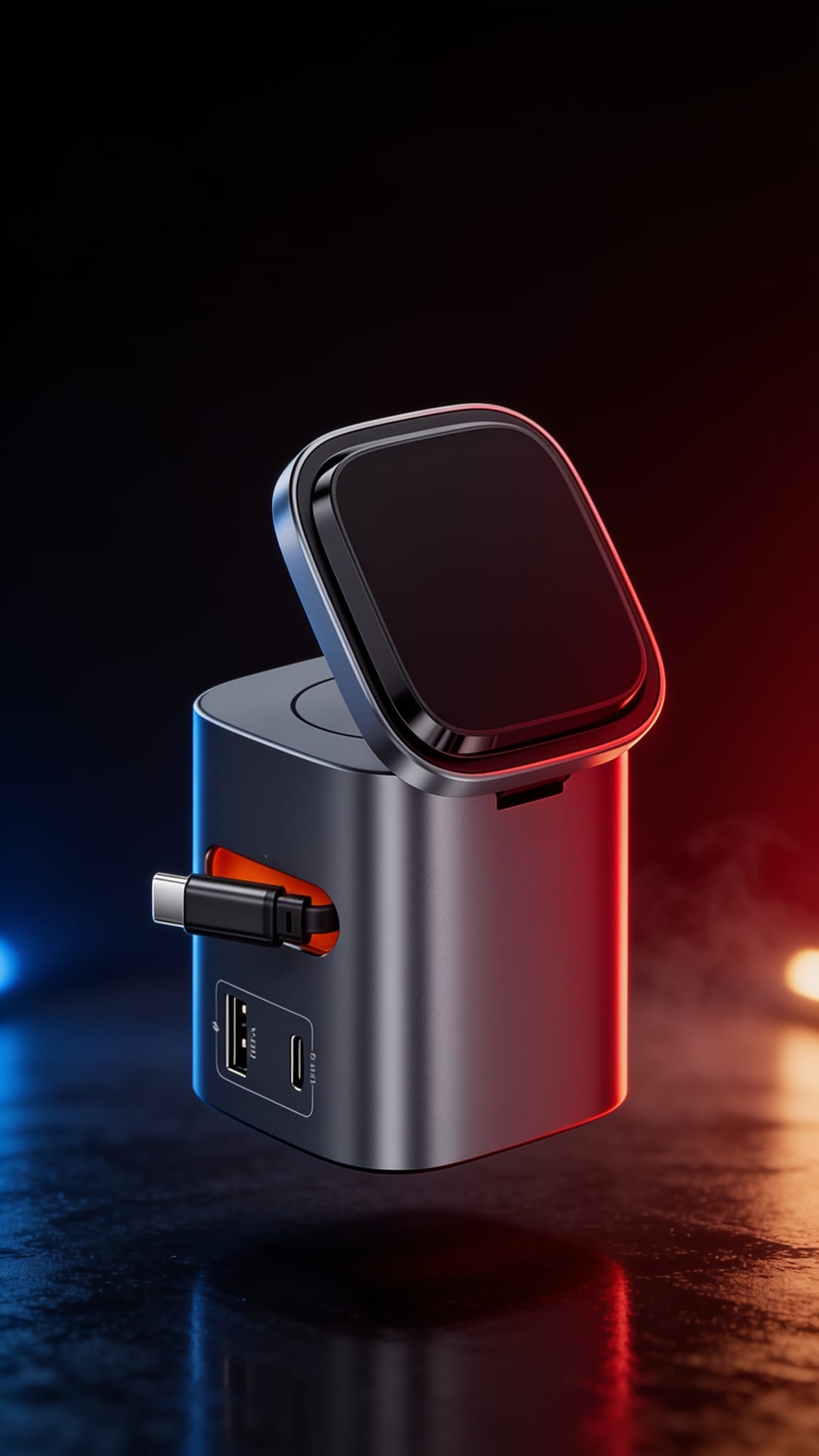 Chargeur GaN 80 W 6-en-1 pour iPhone MacBook