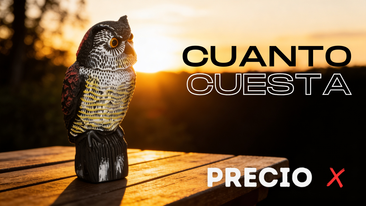 Búho Espantapájaros Autónomo - ¿Sabrás su precio? Inténtalo sin miedo.