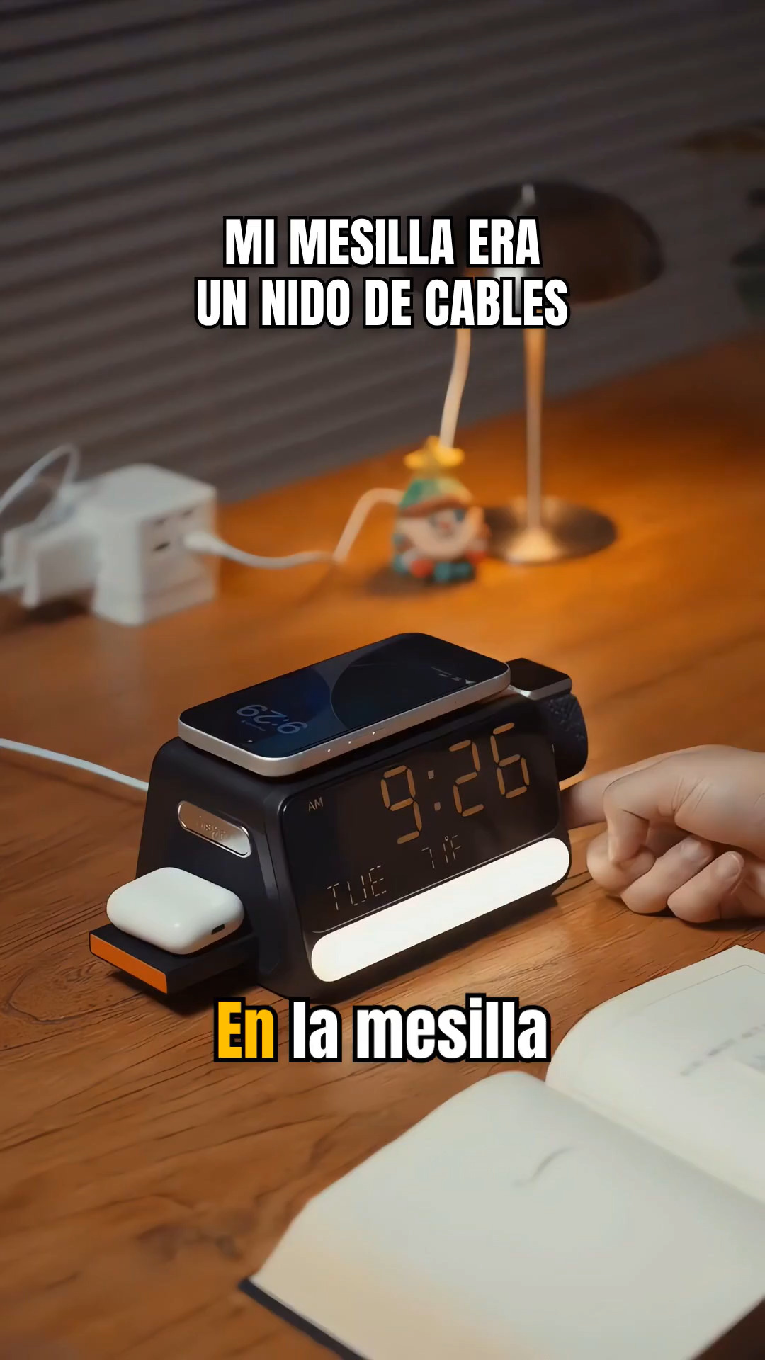 ¿Cuánto cuesta esta ESTACIÓN DE CARGA 7-EN-1? 🔋 DESPIERTADOR + LUZ NOCTURNA VOZ