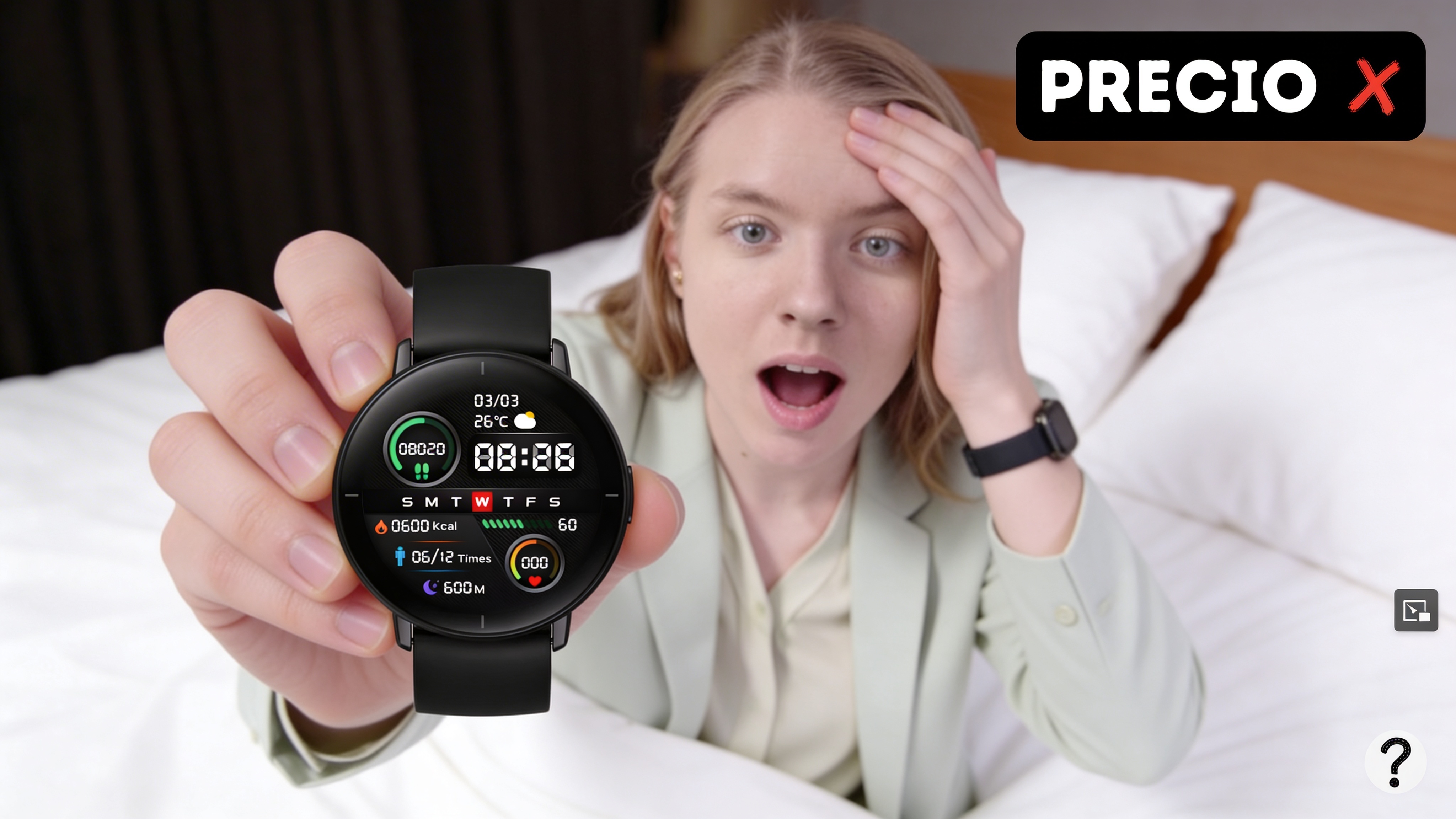 Reloj SmartWatch Amoled Negro