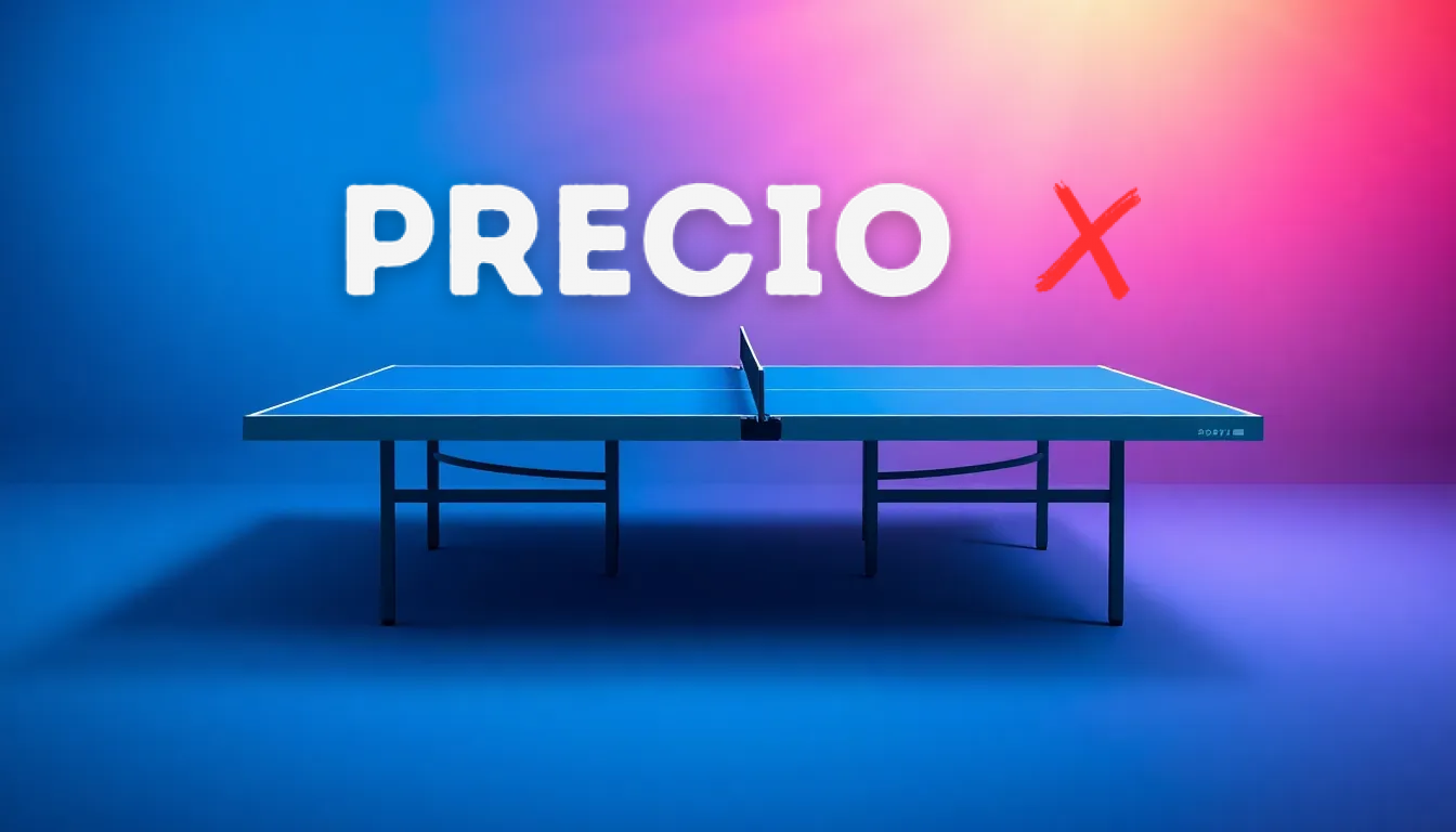Mesa de ping pong plegable: ¿aciertas el precio? 🏓 | PrecioX