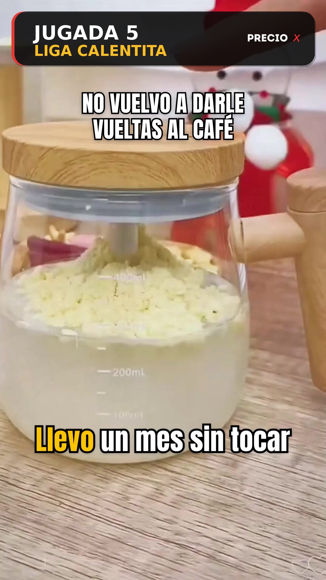 Taza Autoagitadora 400ml con Vidrio Medidor - IP67 Impermeable