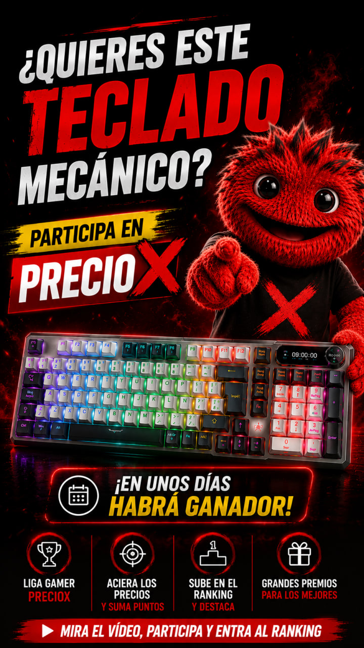 ¿Cuánto cuesta este teclado con PANTALLA propia? 🎁    Adivínalo y participa en el ranking